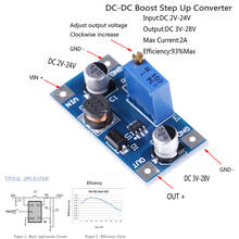 Hot One OR 2pcs 2A DC-DC Boost Step Up Volt Converter Power Supply 2V-24V To 3V 5V 6V 9V 12V 19V New 2024 - buy cheap