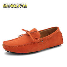EMOSEWA Brand Big Size 38-49 Cow Suede Leather Men Flats New Men Casual Shoes High Quality Men Loafers Moccasin Driving Shoes 2024 - buy cheap
