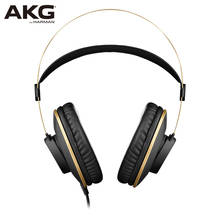 Fone de ouvido profissional akg k92, com fio, cabeça montada, alta fidelidade, suporte para android, ios, windows e mac 2024 - compre barato