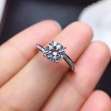 flashing moisanite gemstone ring engagement ring wedding ring shiny better than diamond good gem 8x8mm size girl love date gift 2024 - buy cheap
