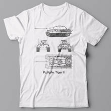 2019 New Men'S T Shirt  Battle Tank Kpfw Tiger Ii - T-Shirt, Military Germany Wwii Ww2, World of Tanks T Shirt 2024 - buy cheap