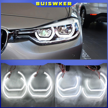 Dtm estilo cristal led angel eyes halo anéis kits de luz para bmw x3 f25 2010-2014 halogênio farol estilo do carro 2013 2012 2011 2024 - compre barato