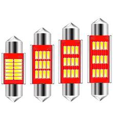 Lâmpada led canbus 31mm 36mm 39mm 41mm, lâmpada automotiva de teto para leitura, sem erros, c5w c10w e 12 smd 500, com 4014 peças 2024 - compre barato