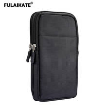 FULAIKATE 6.7" 6.9" Sports Leisure Mobile Phone Bag Card Power Bank Earphone Portable Waist Pouch Nylon Durable Outdoor Pocket 2024 - buy cheap