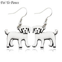 Patas Fei Ye Punk Golden Retriever-pendientes colgantes de Metal de cobre para mujer y niña, joyería de fiesta para amantes de las mascotas 2024 - compra barato