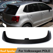 Углеродное волокно задний спойлер на крыло, крышу для губ для Volkswagen VW POLO Хэтчбек 2013 - 2017 окно спойлер 2024 - купить недорого