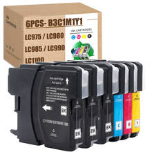 For Brother LC975 LC980 Cartridge LC1100 Cartridge MFC-290C MFC-295CN MFC-297C 6890CDW 990CW DCP-145C DCP-163C MFC-5890CN 795CW 2024 - buy cheap
