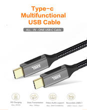 100W 5A 3A pd usb c to usb type c cable with USB3.1 Gen.2 10Gbps data transmission and braided usb c 4K UHD video output 2024 - buy cheap