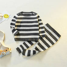 Conjunto de jersey de manga larga para bebé, ropa de pijama cálida para recién nacido, invierno y otoño 2024 - compra barato