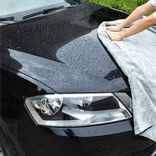 Полотенце для мытья автомобиля, 100x40 см, ткань из микрофибры, впитывание воды для уборки дверей и окон, аксессуары для автомобиля 2024 - купить недорого