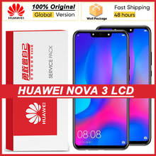 Pantalla 100% Original de 6,3 pulgadas con marco para Huawei NOVA 3, montaje de digitalizador con pantalla táctil LCD, piezas de reparación de PAR-LX1 de PAR-LX9 2024 - compra barato