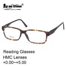 Óculos de leitura retrô, óculos para presbiopia, armação de leopardo, lente de resina 2024 - compre barato