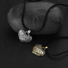 QIAMNI Forever Yours Heart Love Amulet Pagan Talisman Norse Necklace Pendant Slavic Viking Rune Choker Couple Jewelry Gift 2024 - buy cheap