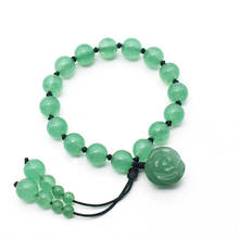 Drop Ship Natural Dongling Jade Bracelet With Green Jade Rose Jade Jewelry 2024 - buy cheap