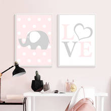 Baby Girl Nursery Wall Art Canvas Painting Cartoon Posters Quotes Prints Nordic Kids Decoration Pictures Children Bedroom Decor 2024 - buy cheap