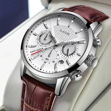LIGE 2020 New Watch Men Fashion Sport Quartz Clock Mens Watches Brand Luxury Leather Business Waterproof Watch Relogio Masculino 2024 - buy cheap