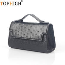 TOPHIGH Fashion Women Loved Ostrich Pattern Leather Clutch Bags Ins Hot Sales Handbag  Pouch Clutches Ladies Evening Party Bag 2024 - buy cheap