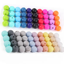 TYRY.HU 20pc/lot 12mm Silicone Beads Teething Necklace Bead DIY Pacifier Chain Clip BPA FREE Baby Teether 2024 - buy cheap