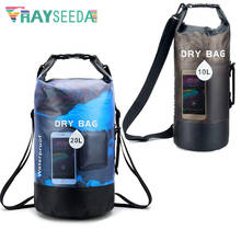 Newest 10L/20L Transparent Swimming Dry Bag Outdoor Travel Waterproof Dry Sack Backpack Men Women Seaside Beach Use Shoulder Bag 2024 - buy cheap