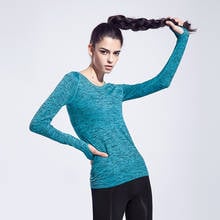 Women's Professional Yoga Shirt Fitness Sports Running Long Sleeve Shirts Quick-drying Slim Women Sports GYM Shirts Outdoor 2024 - buy cheap