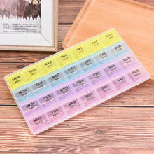 28 Squares Daily Medicine Holder Pillbox Monthly Pill Box Organizer Dispenser Medicine Storage Container Case 2024 - buy cheap