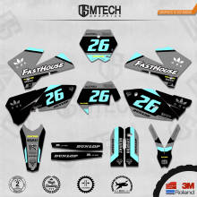 DSMTECH Customized Team Graphics Backgrounds Decals 3M Custom Stickers For 05-06SXF 06-07XCF 05-07EXC 06-07XCW  001 2024 - buy cheap