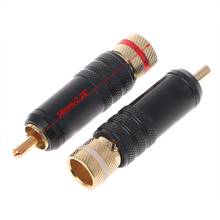 4 Pcs WBT-0144 Gold Plated RCA Plug Lock Soldering Audio/Video Plugs Connector 2024 - buy cheap