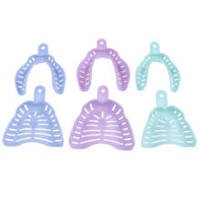 6Pcs Colorful Dental Impression Trays Plastic Materials Teeth Holder Dental Central Supply For Oral Tools 2024 - buy cheap