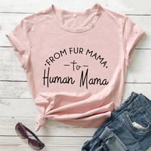 Рубашка для беременных с мехом «Мама-человечка» новое поступление, забавная футболка из 100% хлопка новая рубашка для мамы футболки для мамы с собакой подарок для нее 2024 - купить недорого