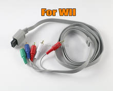 Для Nintendo Wii для Nintendo Wi i U игровая консоль 1,8 м компонент 1080 P HDTV AV аудио адаптер кабель провод 5 RCA AV кабель 2024 - купить недорого