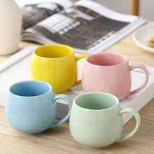 Taza de cerámica de varios colores para el hogar, vaso Simple de cerámica para el agua, taza creativa para café, leche y hueso, opcional 2024 - compra barato