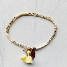 Классические ретро-браслеты с кисточками и кристаллами, модные эластичные браслеты в богемном стиле Amicizia, новогодний подарок, модные женские браслеты 2024 - купить недорого