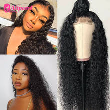 AliPearl Hair 4X4 Lace Closure Wig Brazilian Water Wave Human Hair Wigs For Black Women PrePlucked 150 180 Density AliPearl Wig 2024 - buy cheap