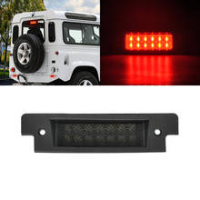 1x led de montagem alta 3ª luz de freio, para land rover discovery series i ii defender 90/110/xs, lente fumaça 2024 - compre barato