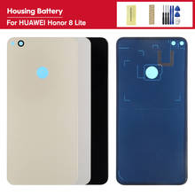 5.2'' For Huawei Honor 8 Lite Back Glass Door Cover With Adhesive Sticker Parts Replacement Original Rear Battery Cover Housing 2024 - buy cheap