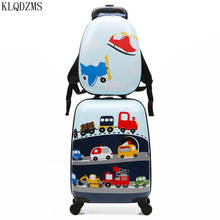 KLQDZMS 18 Inch ABS Kids Travel Suitcase On Wheels Child Gift Cartoon Rolling Luggage Cute Boy Girls Bag 2024 - buy cheap