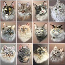5D DIY Diamond Painting Cat Rhinestone Picture Diamond Embroidery Animal Mosaic for Sale Home Decoration Gift 2024 - buy cheap