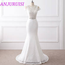 Vestido de noiva 2020, vestido de noiva com estampa de sereia, vestido de noiva elegante 2024 - compre barato
