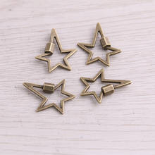 SWEET BELL  50pcs 20*24mm Two Color Metal Zinc Alloy Pentagram Charms Fit Jewelry Pendant Charms Makings 2024 - buy cheap