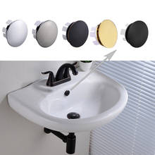 Solid Brass Sink Overflow Cap Round Hole Cover for Bathroom Basin Chrome/Brushed Nickle/ORB/Brushed Gold/Matte Black Finished 2024 - купить недорого