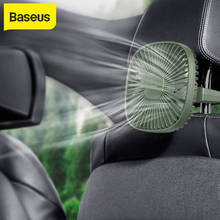 Автомобильный мини-вентилятор Baseus, USB вентилятор для заднего сиденья автомобиля, автомобильный вентилятор охлаждения, 360 градусов, портативный кулер для использования на воздухе, настольный вентилятор, два класса скорости ветра 2024 - купить недорого