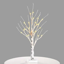 Artificial White Birch Twig Tree Warm Light Decorative Night Light Tabletop Easter Party Decor For Jewelry Holder Multifuntion 2024 - buy cheap