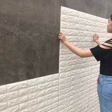 Pegatinas de pared de ladrillo 3d, papel tapiz impermeable autoadhesivo para habitación de niños, Panel de azulejos 3d, 12 Uds. 2024 - compra barato