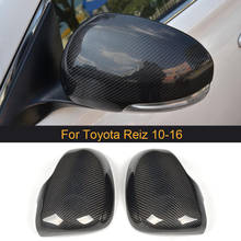 Carbon Fiber Car Rearview Mirror Covers Caps For Toyota Reiz 2010-2016 2PCS Remplacement Side Mirror Covers Caps Shell Case 2024 - buy cheap