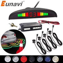Eunavi 4 Sensors Buzzer 22mm Car Parking Sensor Kit Reverse Backup Radar Sound Alert Indicator Probe System 12V Universal 2024 - buy cheap