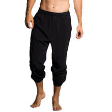 Los hombres tobillo banda pantalones de Viking Medieval Navigator Pantalones Renacimiento 2024 - compra barato