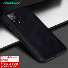 for Xiaomi Mi 10T 5G Case NILLKIN Qin Series PU Leather Flip Cover Case for Xiaomi Mi 10T Pro 5G 2024 - buy cheap