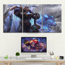 Garen HD-póster de juego League of Legends, imágenes en lienzo, pinturas, arte de pared para decoración del hogar, sin marco, 12 estilos, 3 uds. 2024 - compra barato