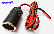 NCHTEK-Cable adaptador de enchufe hembra para mechero de coche, cargador de coche, 1M de longitud, envío gratis, 1 Uds. 2024 - compra barato