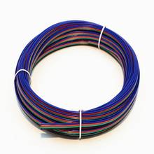 15M 4pin Extension Cable Wire Cord 20 AWG Electrical Wire Cable UL1007 Strands Tinned copper wire for RGB Led Strips 3528 5050 2024 - buy cheap